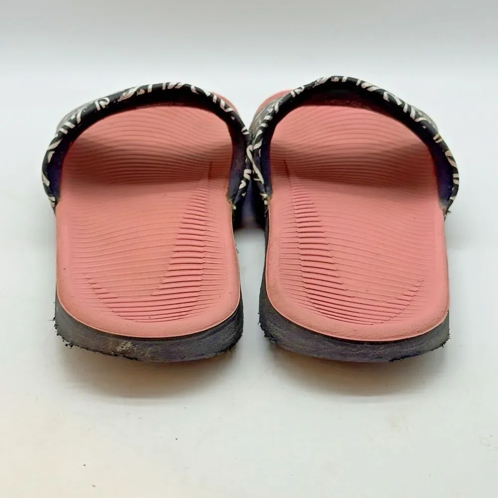 Nike Kawa Heart Doodles Slides Youth 6 - EU 38.5 - Women 7.5 Pink Black White